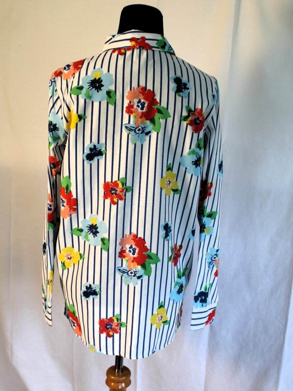 Avon / Studio 1886 Striped Floral Blouse Tunic XS - Picture 3 of 8